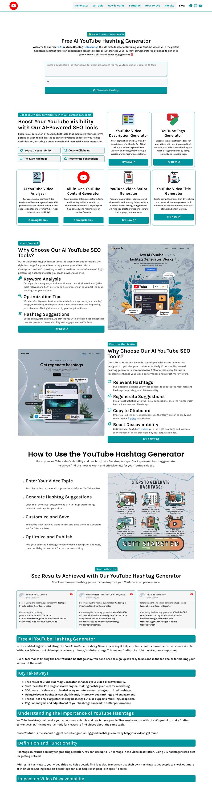 YT Hashtag Generator